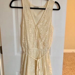 Cream Lace American Eagle Romper